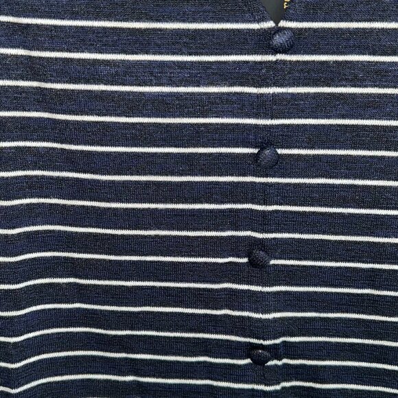 Rag & Bone Striped Knit Button Front Tank Top NWT Navy White L - Picture 3 of 10